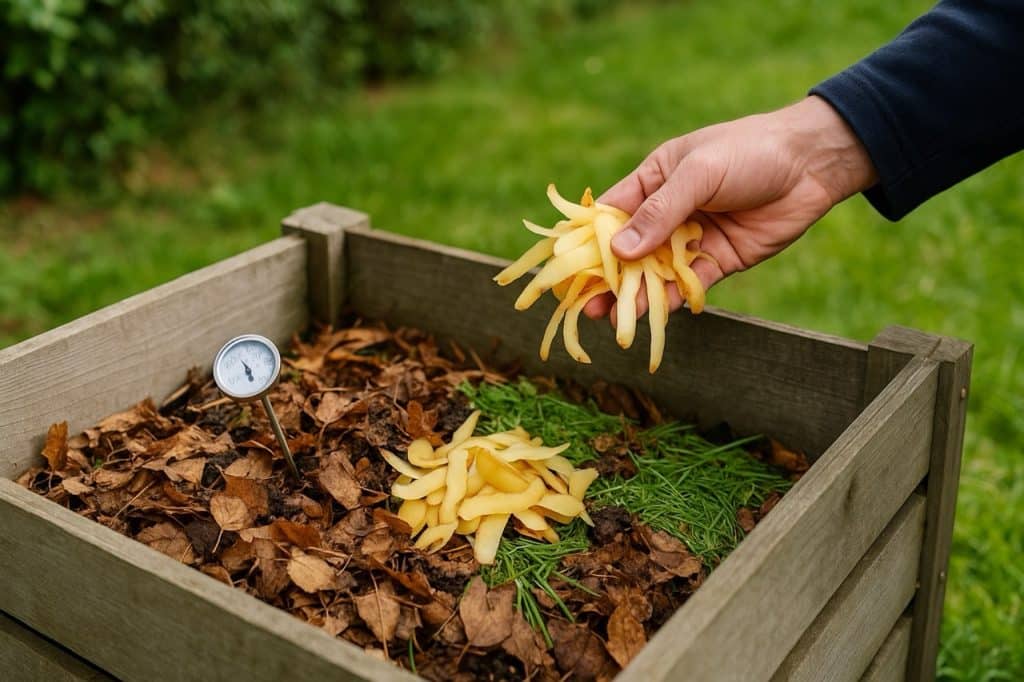 Est ce que je peux mettre mes épluchures de pommes de terre dans mon compost