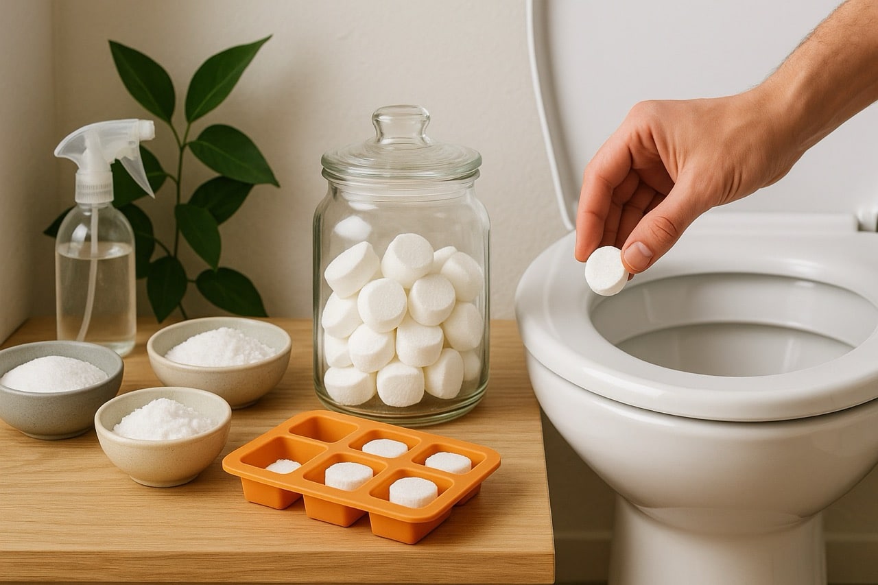 Faire ses pastilles nettoyante pour les toilettes maisons