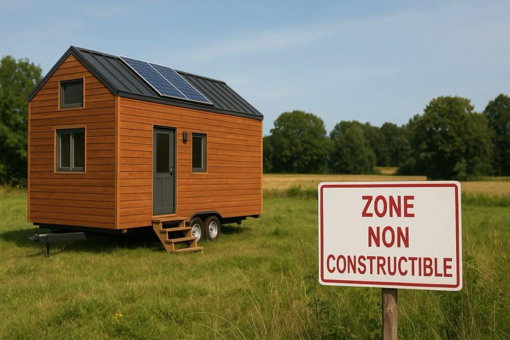 Peut-on installer une tiny house sur un terrain non constructible