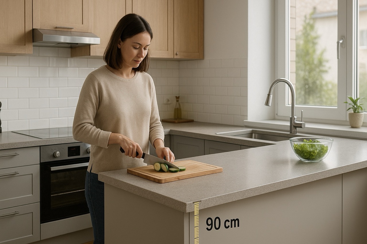 Quelle est la hauteur idéale d'un plan de cuisine
